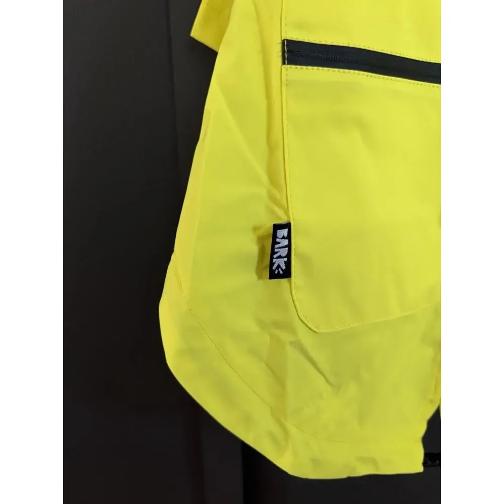 NWT BARK Home The Dry Dog Raincoat Waterproof Safety Yellow Large 30 - 44 lbs